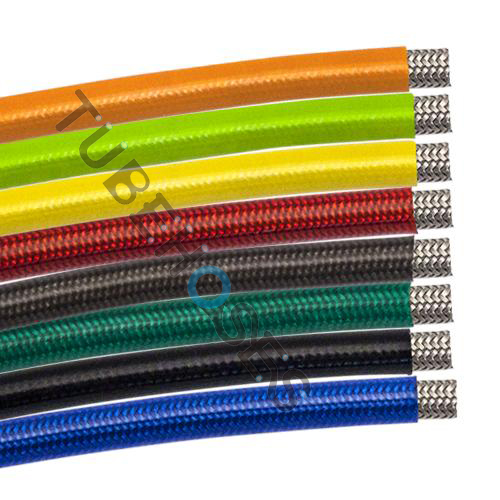 PTFE Stainless Steel Braided Hose with PVC cover